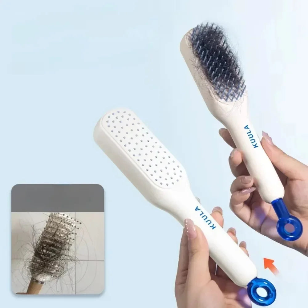 Retractable hair brush